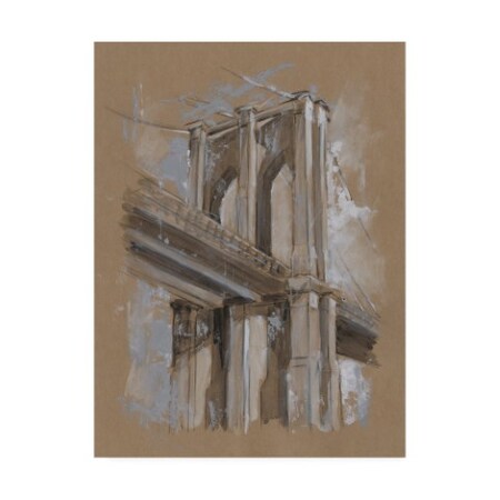 Trademark Fine Art Ethan Harper 'Brushwork Architecture Study Iii' Canvas Art, 35x47 WAG10988-C3547GG